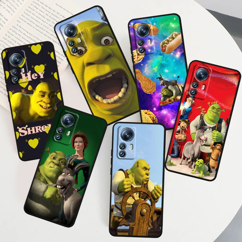 

Movie Anime Shrek Art Phone Case For Xiaomi Mi 13 12T 12 11T 11i 11 A3 10T 10 CC9E 9 Pro Lite Ultra 5G Cover Black Funda