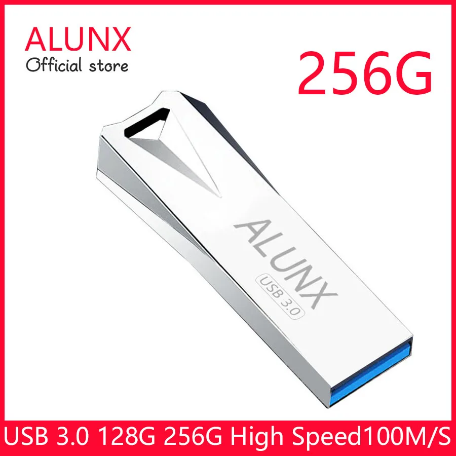 USB 3.0 3 0G ALUNX 256 Подлинная Флешка 100% Гб карта памяти 32 металлический Usb