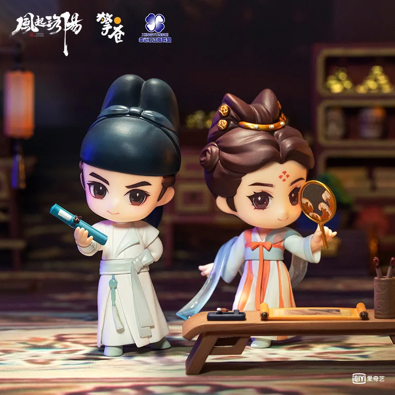 

2022 New Arrival Chinese Drama Feng Qi Luo Yang Wang Yi Bo Q Version Anime Figure Models Bai Li Hong Yi Figural Models Toy Doll