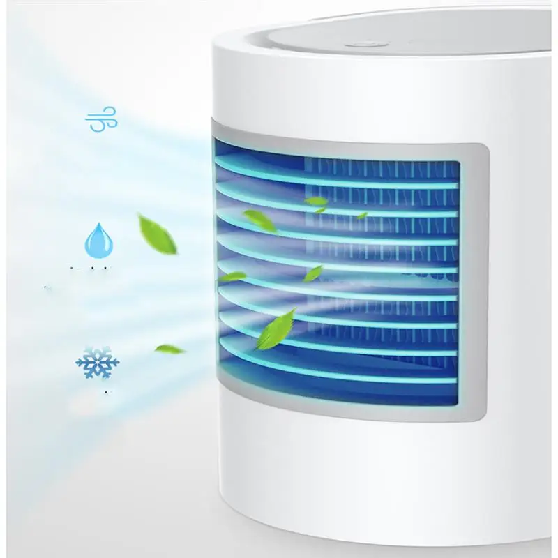 

Oval Shape Design Mini Air Conditioning Fan Personal Space Cooler Air Cooler USB Cooling Fan Water-Cooled Air Conditioner Fan
