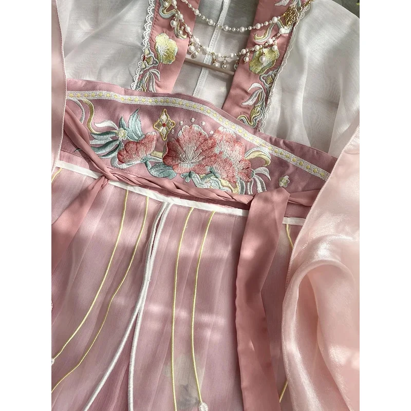 Женское платье Hanfu в старинном стиле женское летнее танцевальное наряд для