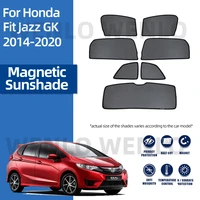 magnetic side window sunshade for honda fit jazz 2014 2020 car sun shade protector foldable auto window curtain visor shield