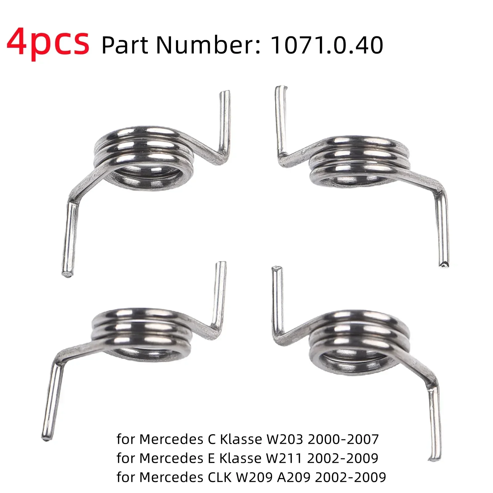 

Для Mercedes Комплект пружин дверного замка L&R 1071.0.40 Для W203 W211 W209 W169 W245 X164 W164 Замена пружины дверного замка