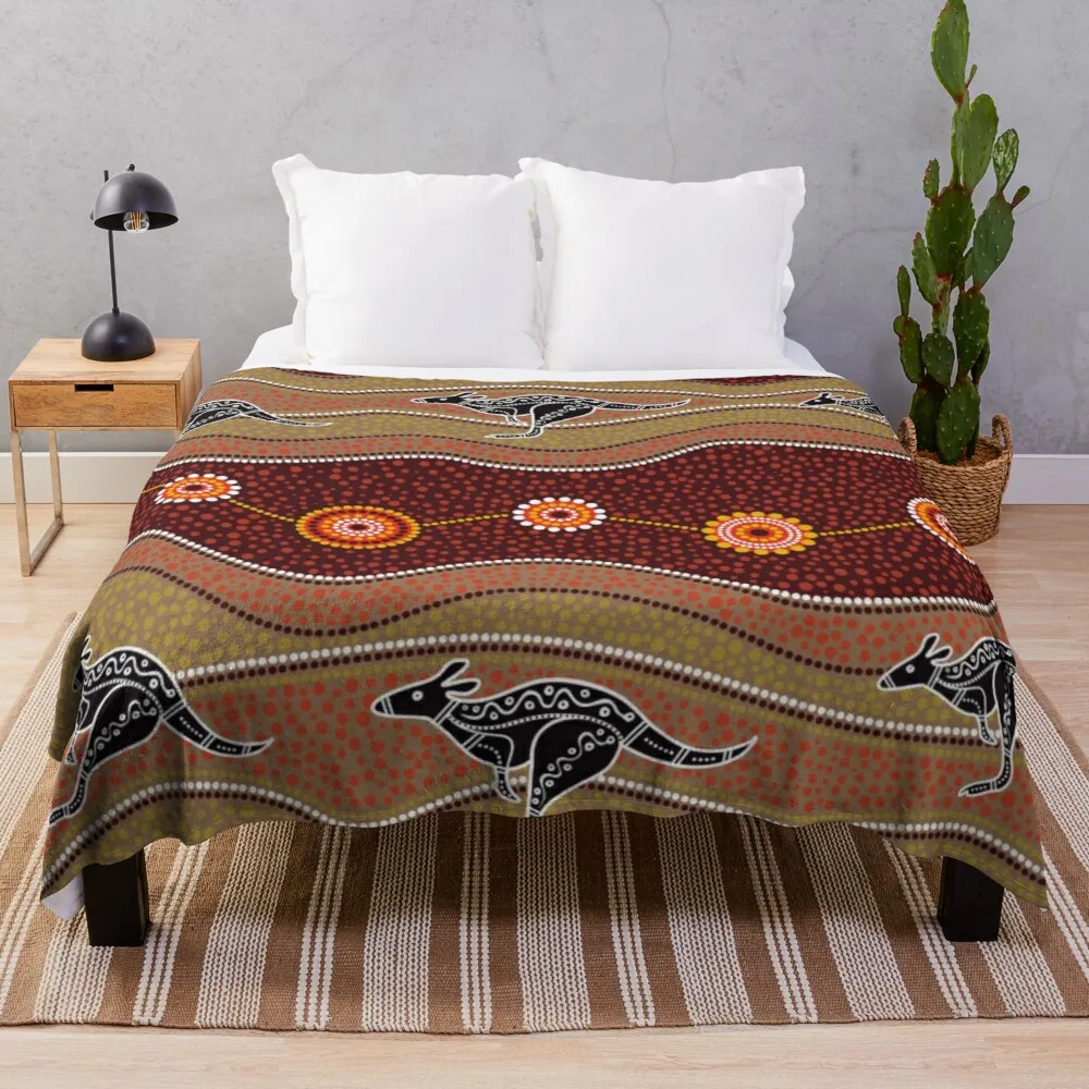 

Australian aboriginal art Throw Blanket Throw Blanket Fur Sofas Retractable And Reclining Sofa Blanket Sofa Blankets