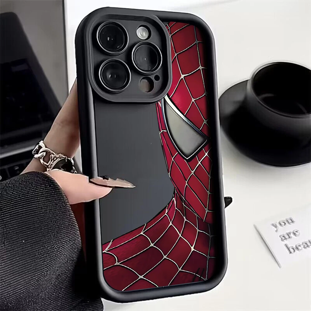Чехол для телефона Marvels Spider-Mans Half Face vivo Y28 Y03 Y17s Y100 Y78 Y36 Y27 Y16 Y77 Y75 Y35 Y22s Y02 Y72 Y76 с мягкой