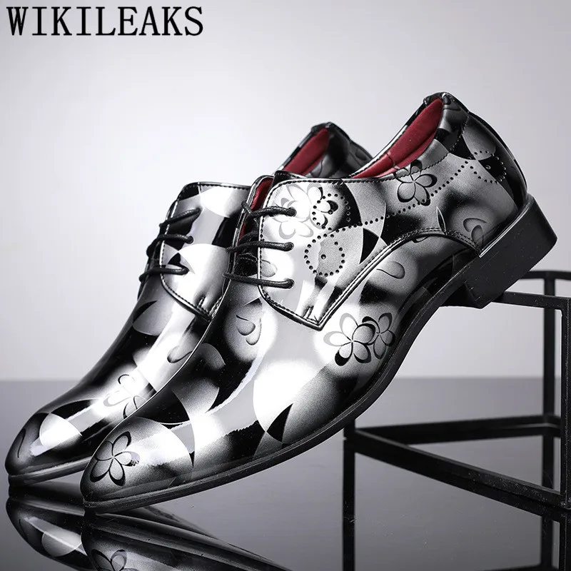 

Туфли мужские деловые с цветочным принтом, кожа, роскошные модные свадебные туфли для жениха, оксфорды, классические, для офиса, 37-50