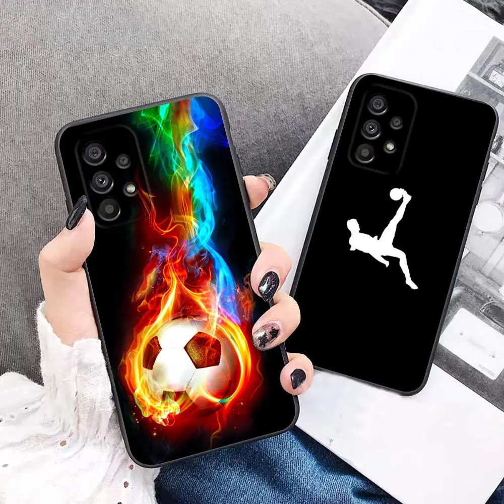 

Football Moment Funda Case For Samsung A90 A80 A73 A71 A70 A53 A52 A51 A50 A42 A33 A32 A30 A22 A21S A14 A12 A10 5G Case Coque