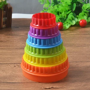 1 Набор, форма круглой формы для выпечки, бисквит, торты, искусственная помадка, сделай сам, торт, кухонные инструменты для готовки, 6 размеров, бисквит, Фондант, формы