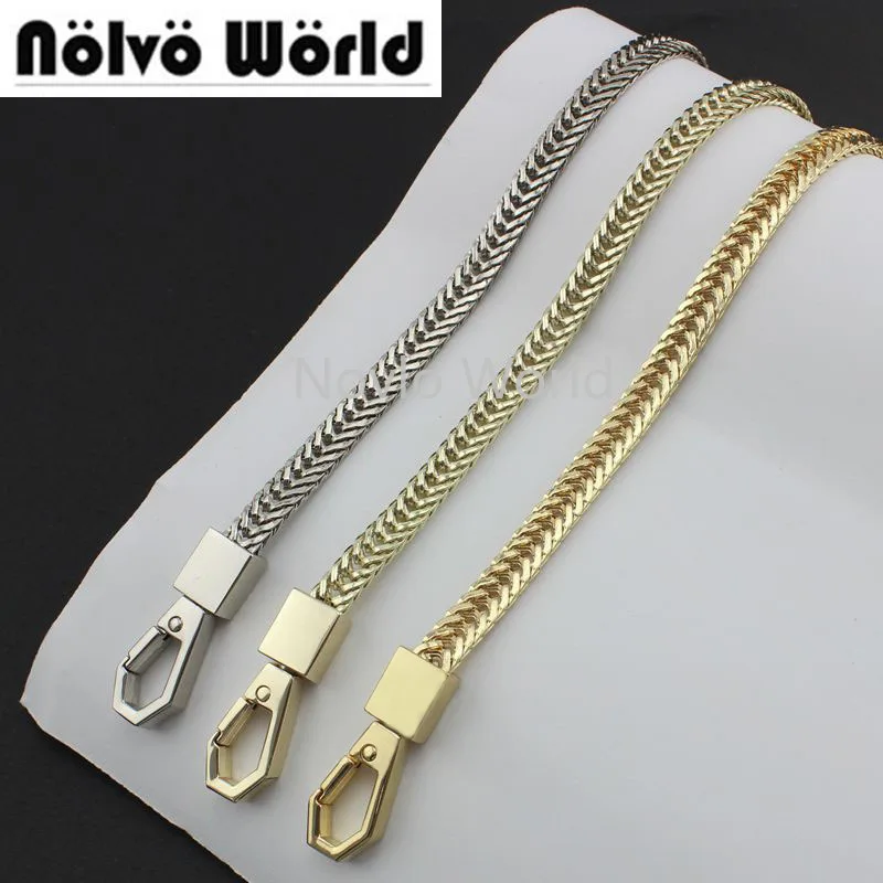 

1-5-10 pieces,7mm wide fox tail shaped chain, total 110-140cm with ends 2 hooks women purse long new chain