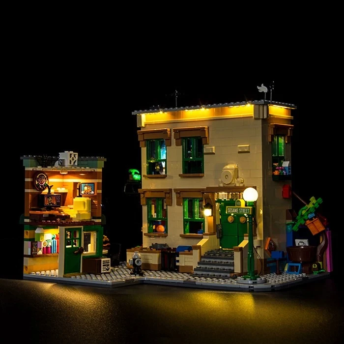 Фото Набор светодиодного освещения, подходящий для конструктора LEGO 123 Улица Сезам 21324 №4