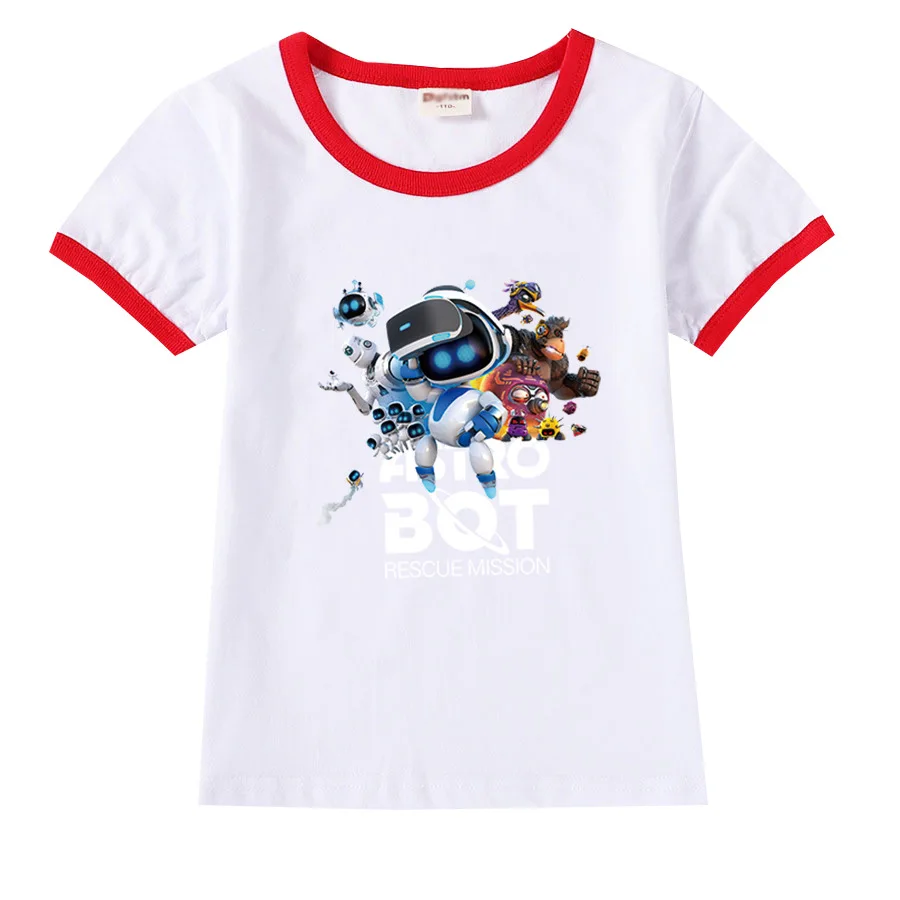 Детская футболка с коротким рукавом и принтом Game ASTRO BOT