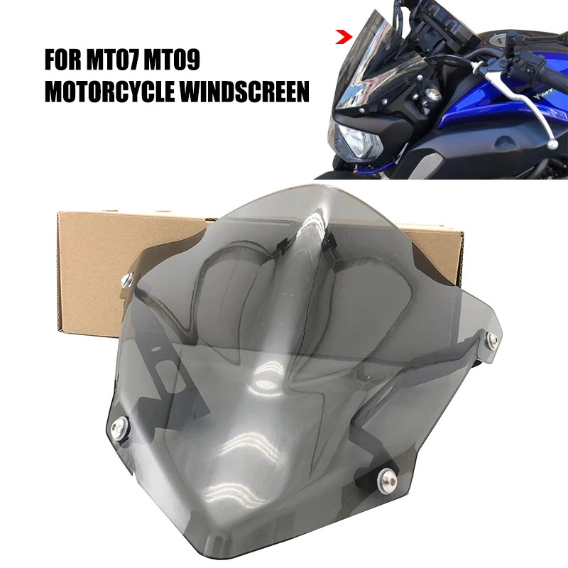 Для YAMAHA MT07 FZ07 MT09 MT-07 FZ-07 MT-09 MT 07 2014-2020 лобовое стекло мотоцикла ветрозащитный