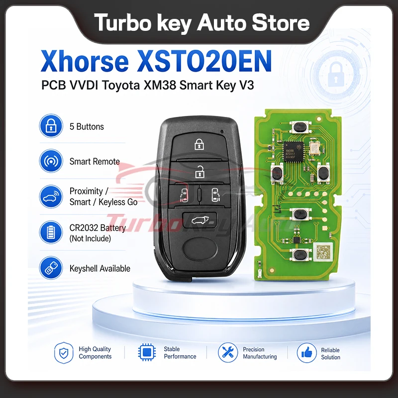 Умный ключ Xhorse XSTO01EN XSTO03EN XSTO20EN XM38 4D 8A 4A All-in-One с корпусом ключа и инструментом Key Tool Max Pro VVDI2 (art.: 3920dcbb37269) - 3920dcbb37269