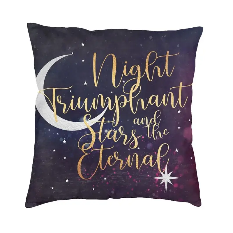 

Night And Stars Cushion Cover Sofa Home Decorative A Court Of Thorns And Roses Square Throw Pillow Case 45x45cm