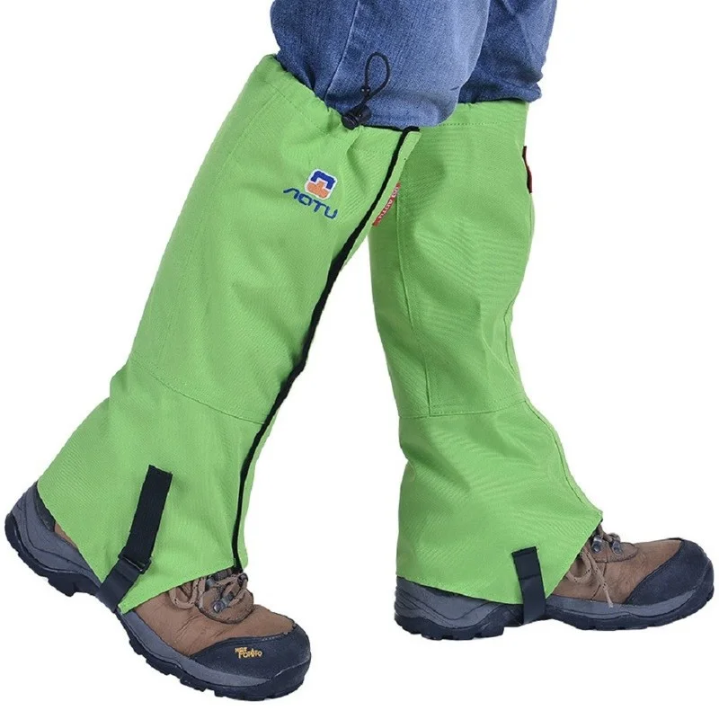 Unisex Waterproof Outdoor Snow Kneepad Skiing Gaiters Cycling Legwarmers Leg Cover Camping Hiking Leg Protection Guard Sport