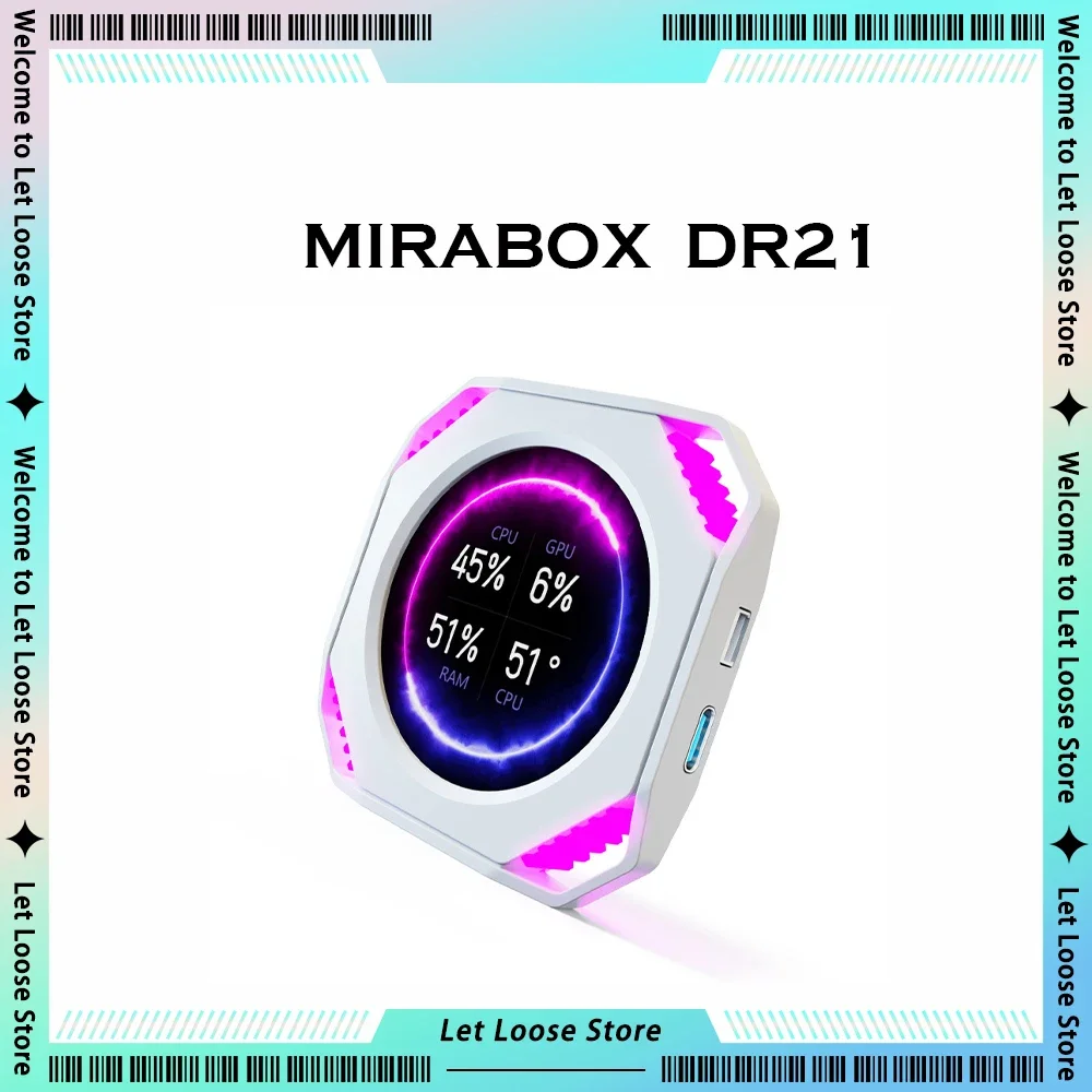 Mirabox DR21 2 1-дюймовый вспомогательный экран основного корпуса настольный