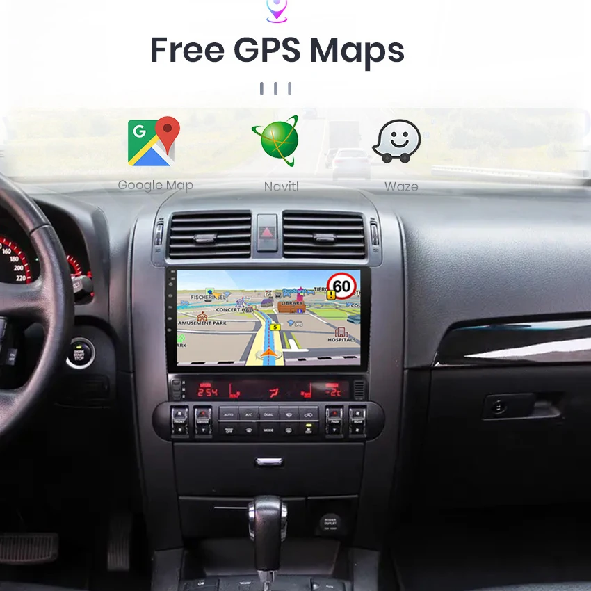 Автомагнитола 2DIN 4 + 64 ГБ 9 дюймов android мультимедийный плеер Carplay GPS-навигация для Kia