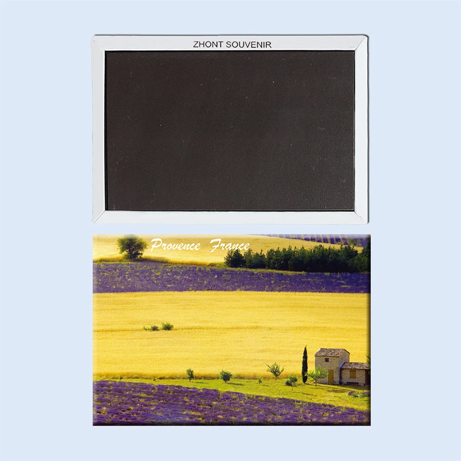 Field  in  Provence  France  22637  gifts for friends  Landscape  Magnetic refrigerator   Travel souvenirs