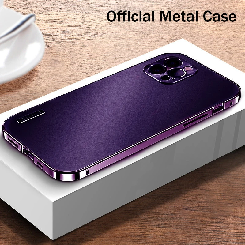Metal magnetic case for iPhone 14 13 Pro Max Camera protective shell for iPhone 12 11 Pro Max Comparable to the Original cover