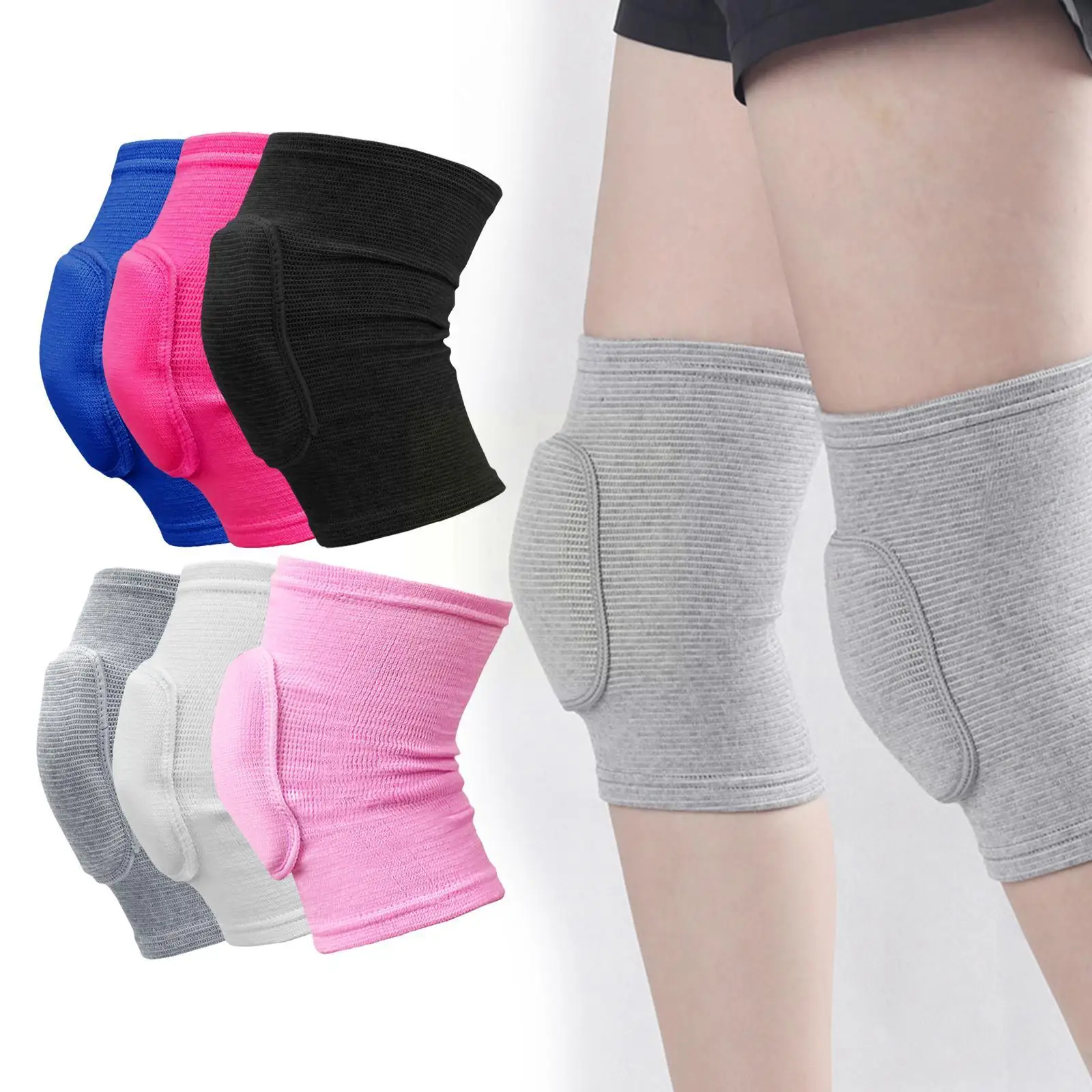 

Sports Knee Pad EVA Sponge Anti-collisio Knee Brace Protector Thickened For Dancing Workout Mountain Biking Training 3 Size Q0A9
