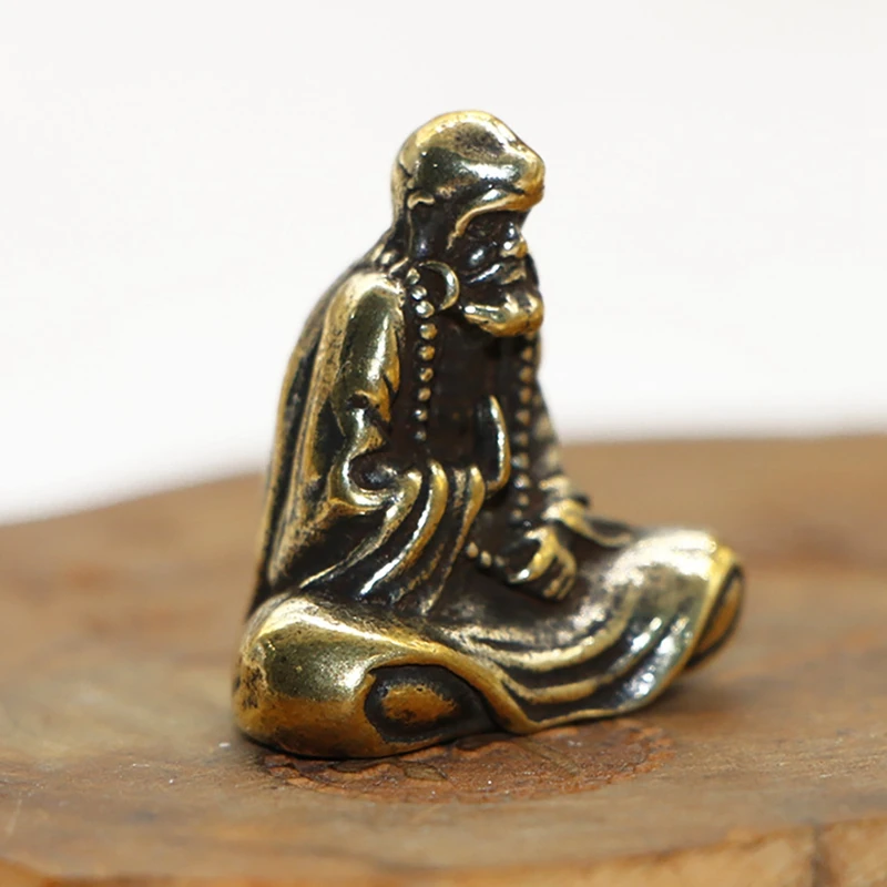 Ретро латунные статуэтки Dharma, Будда, искусство, Бодхидхарма, статуэтки, украшение для стола, подарки ручной работы, миниатюры