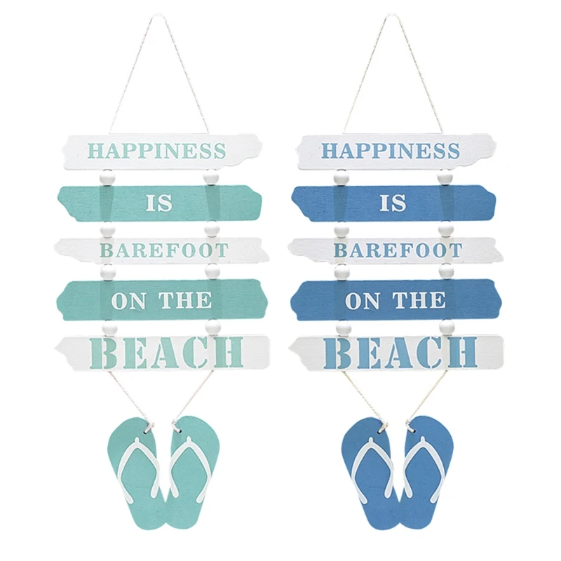 Nautical Decor Wooden Wall Decorative Sign Wood Beach Plaque Door Hanging Art Ornament D20 21 Dropshipping | Дом и сад