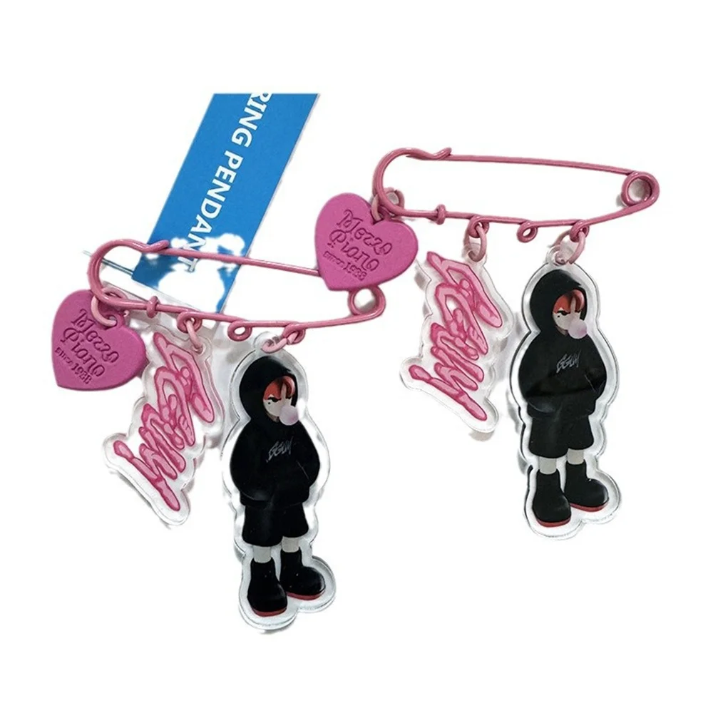 Модные акриловые броши Yeonjun GGUM Solo альбом Ins двухсторонние булавки с фотопринтом