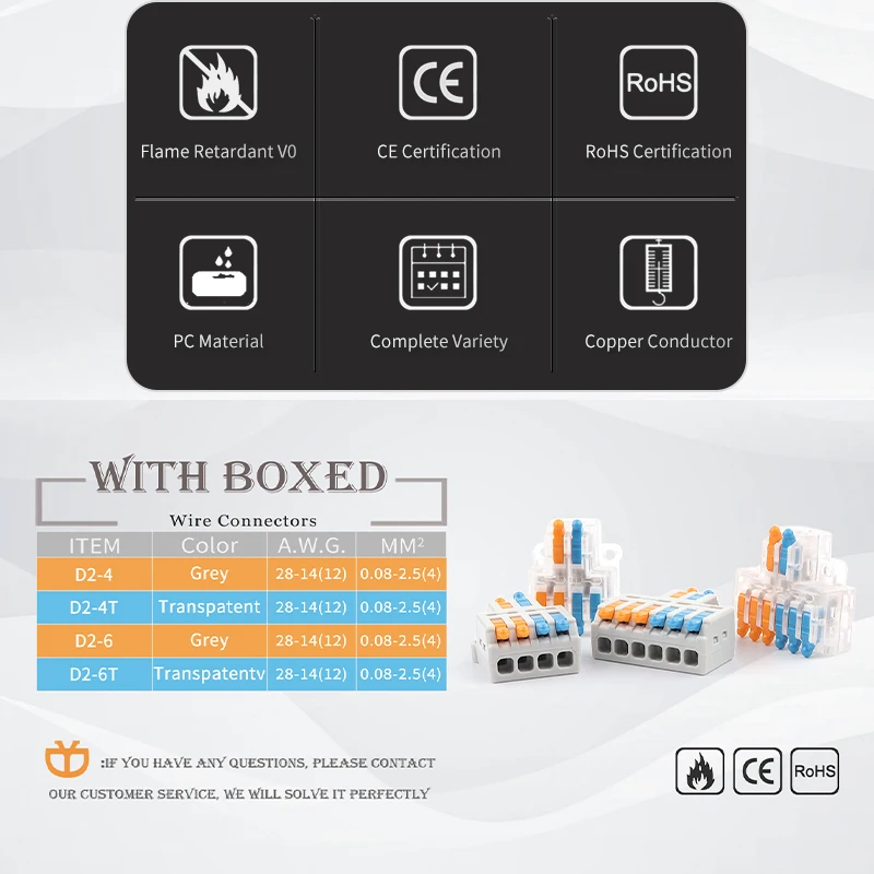 Fast Wire Connectors SPL Universal Cable Wiring Connector Push-in Conductor Terminal Block For Home Electric Power Connection |
