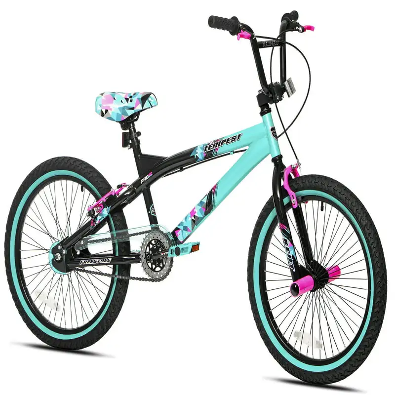 

20" Girl's Tempest Bicycles, Black/ For Age 4-10 Boys and Girls Before School Gift