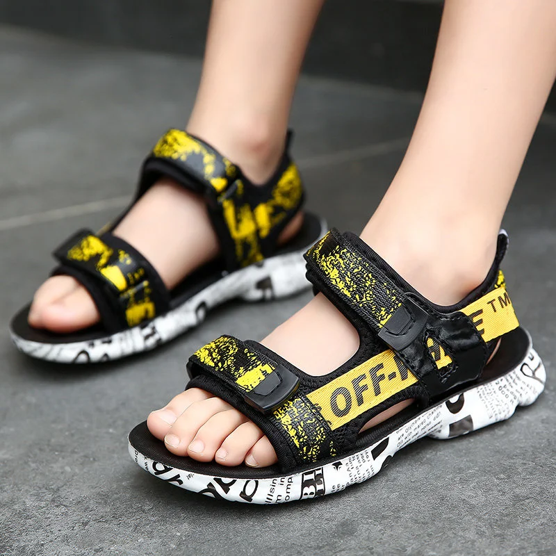 2023 Summer Kids Sandals Fashion Children Sandalias Soft Bottom Childrens Shoes Non-slip Beach Boys Sandals for Child