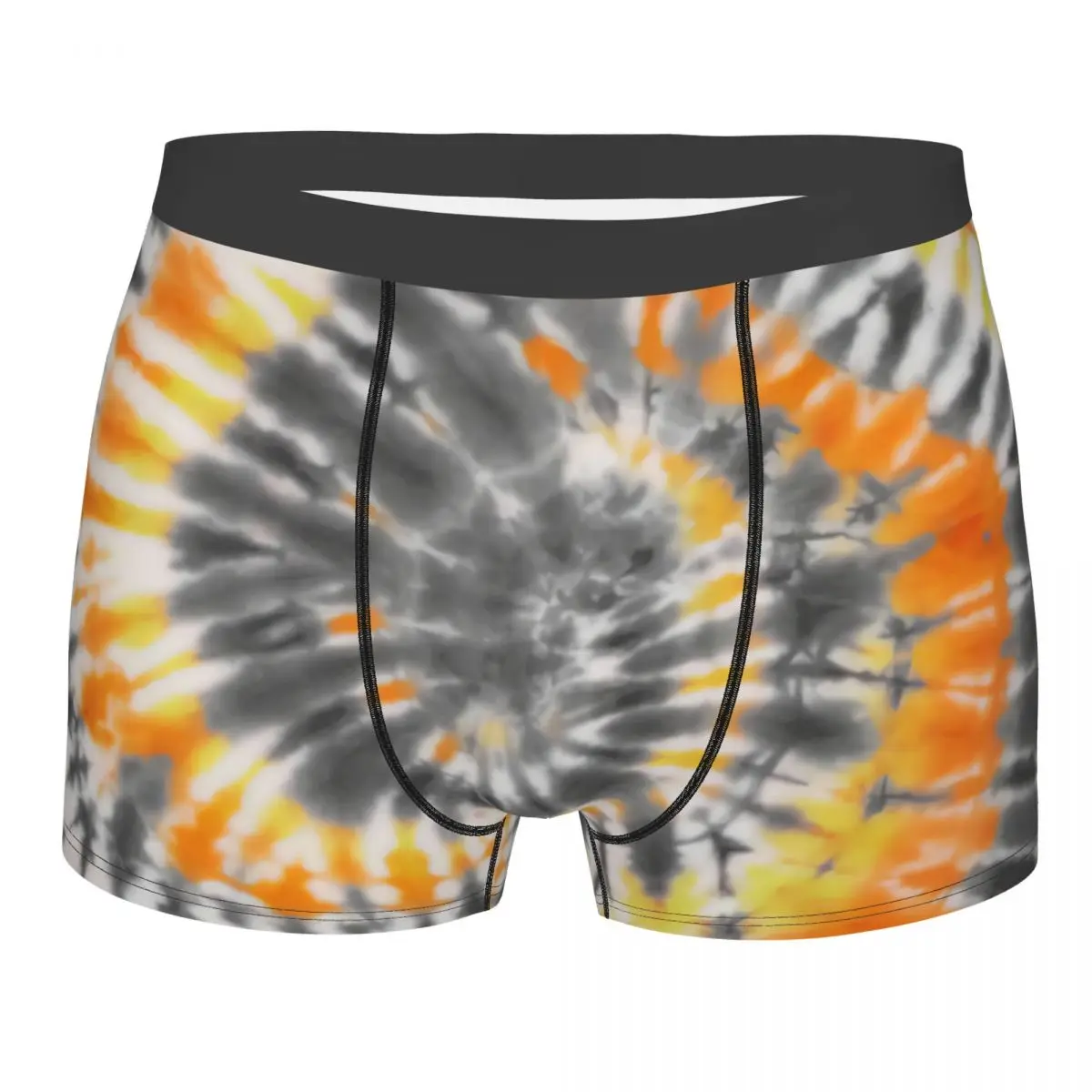 Забавное нижнее белье для мужчин на заказ боксеры серого оранжевого и желтого