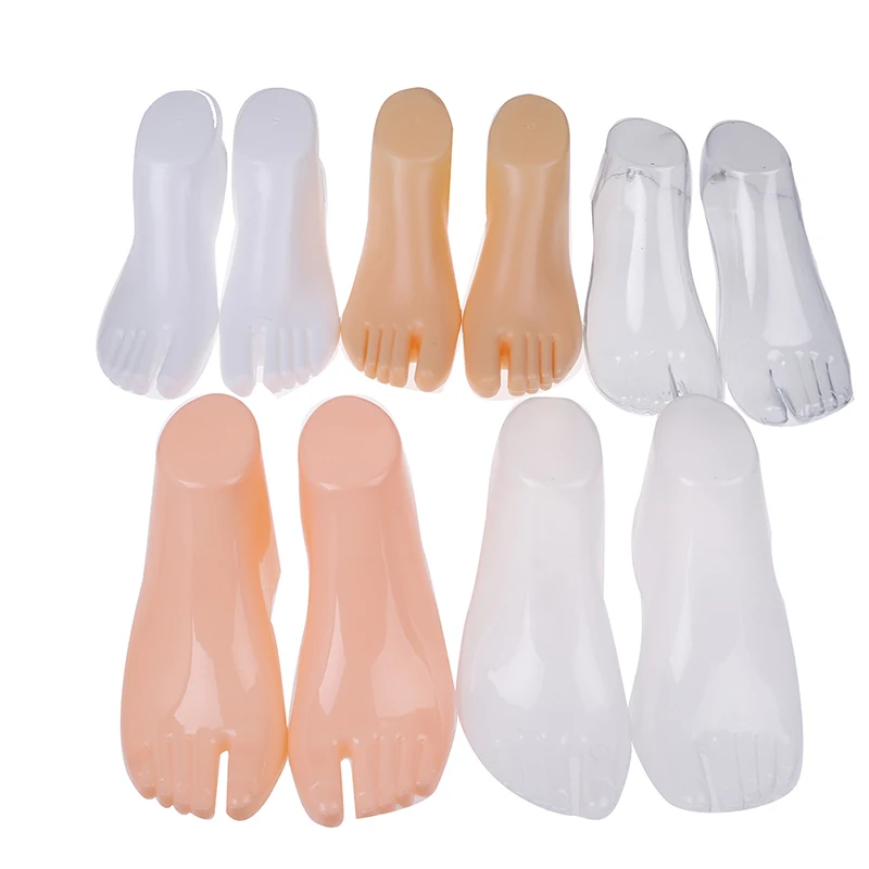 

1 Pair female feet mannequin model for foot thong style sandal shoe sock display