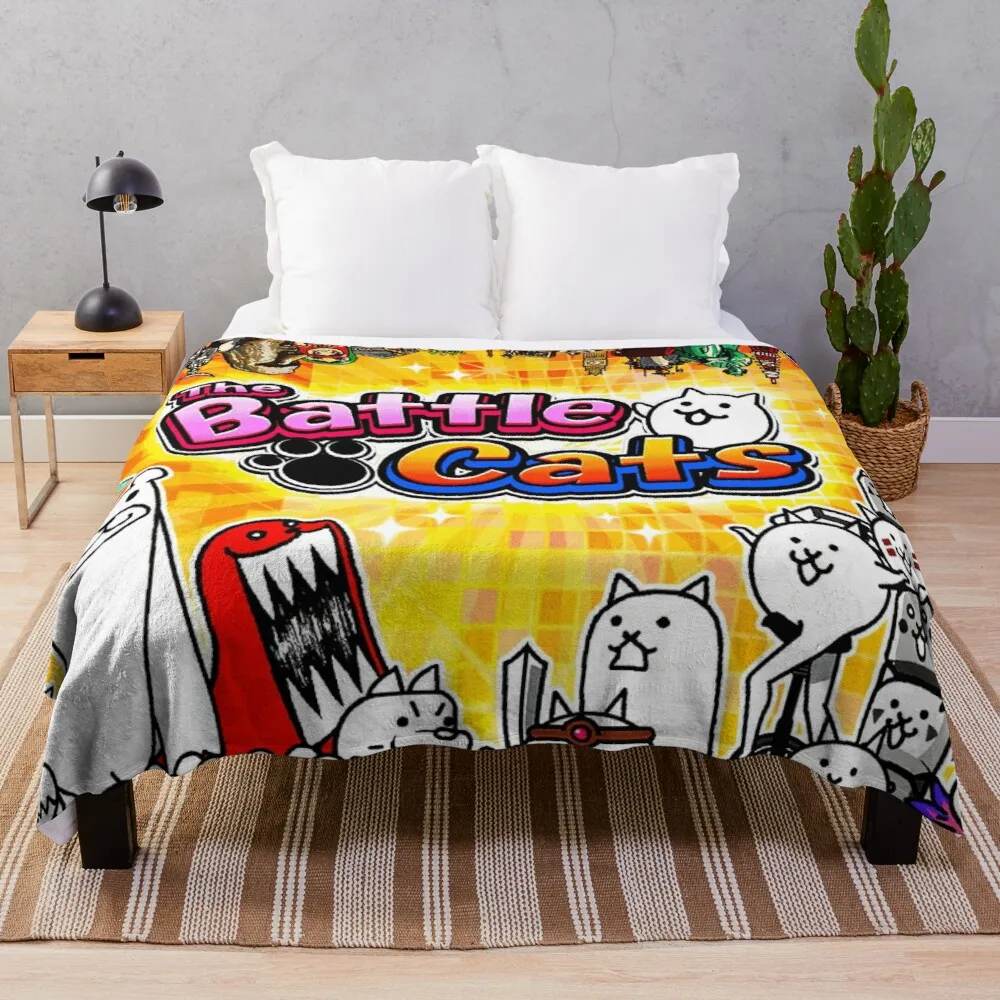 

Battle Cats Throw Blanket Kawaii Blanket