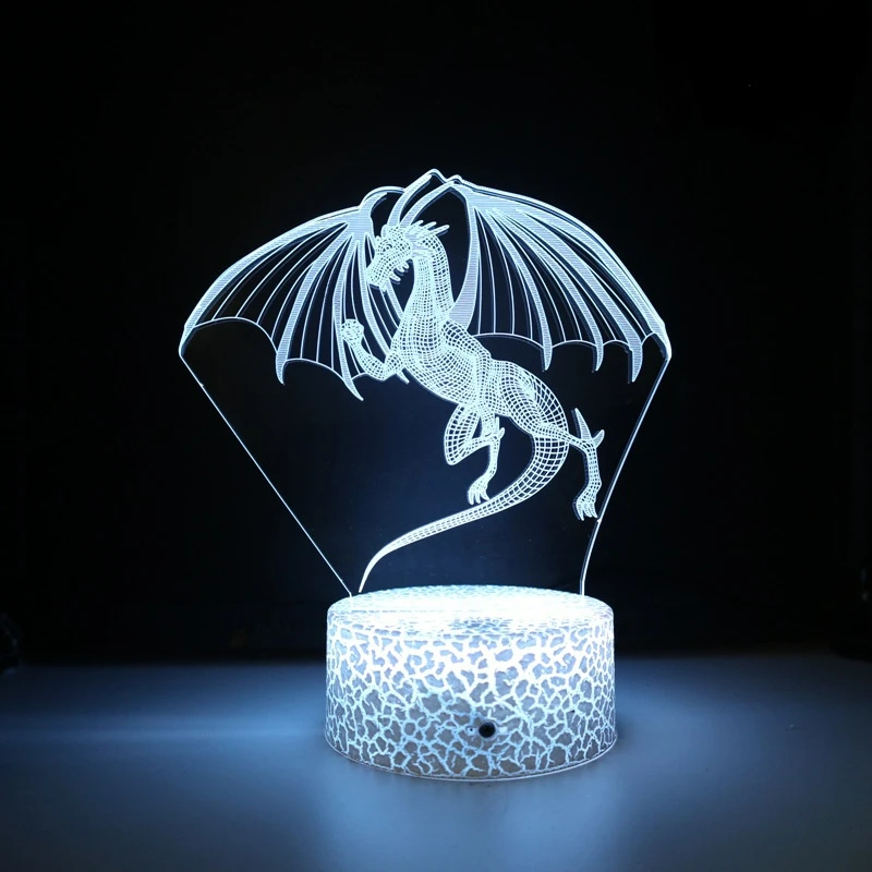 Ночник Nighdn с динозавром 3d акриловые светодиодные ночники питанием от Usb