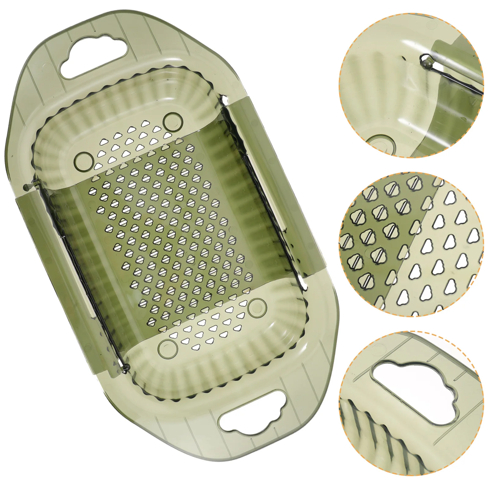 

Extendable Drain Basket Fruits Vegetables Drain Basket Sink Washing Basket for Kitchen