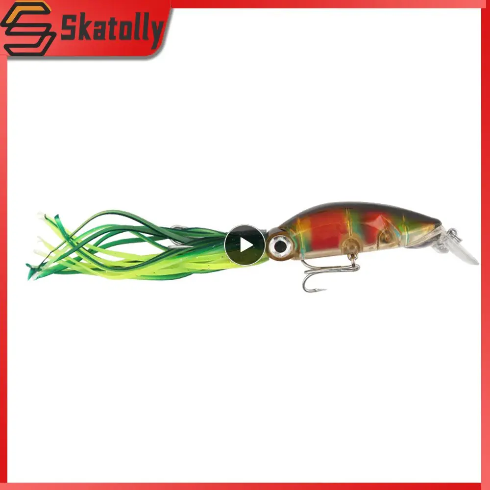 

Simulated Squid Whiskers Simulation Bait Yellow Lure High Quality Sharp Hook Fishing Bait High Quality Split Ring Fishing Gear