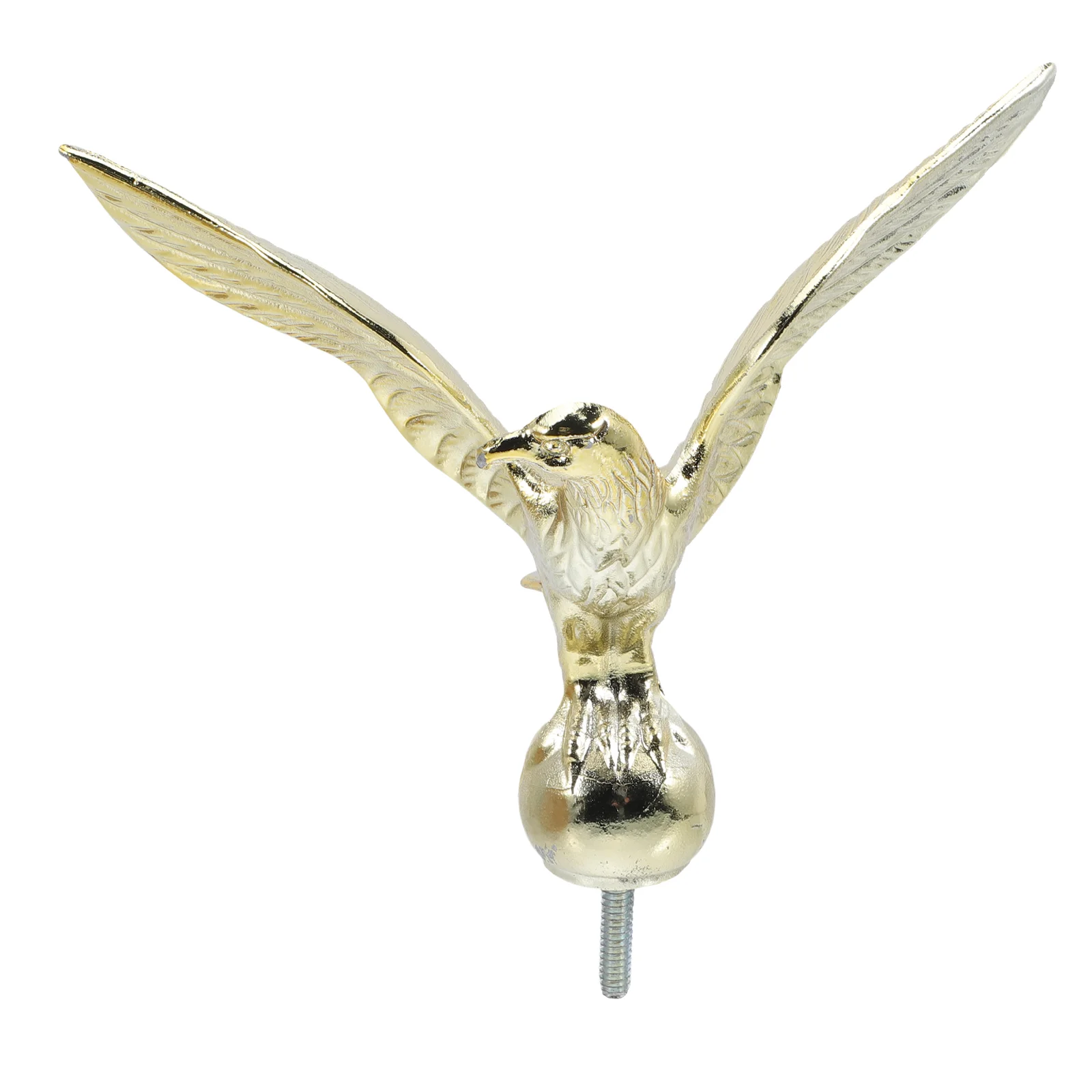 

Flagpole Head Decoration Alloy Eagle Finial Topper Meeting Room Ornament Accessories Decorative Tips Flagpoles Garden Desert