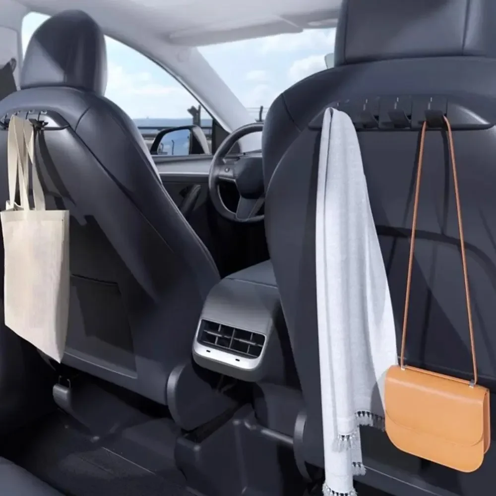 Черный крючок для переднего сиденья автомобиля VASTZ Tesla Model Y 3 складной спинки