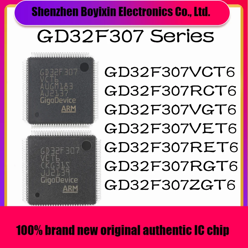 

GD32F307VCT6 GD32F307RCT6 GD32F307VGT6 GD32F307VET6 GD32F307RET6 GD32F307RGT6 GD32F307ZGT6 Microcontroller (MCU/MPU/SOC) IC Chip