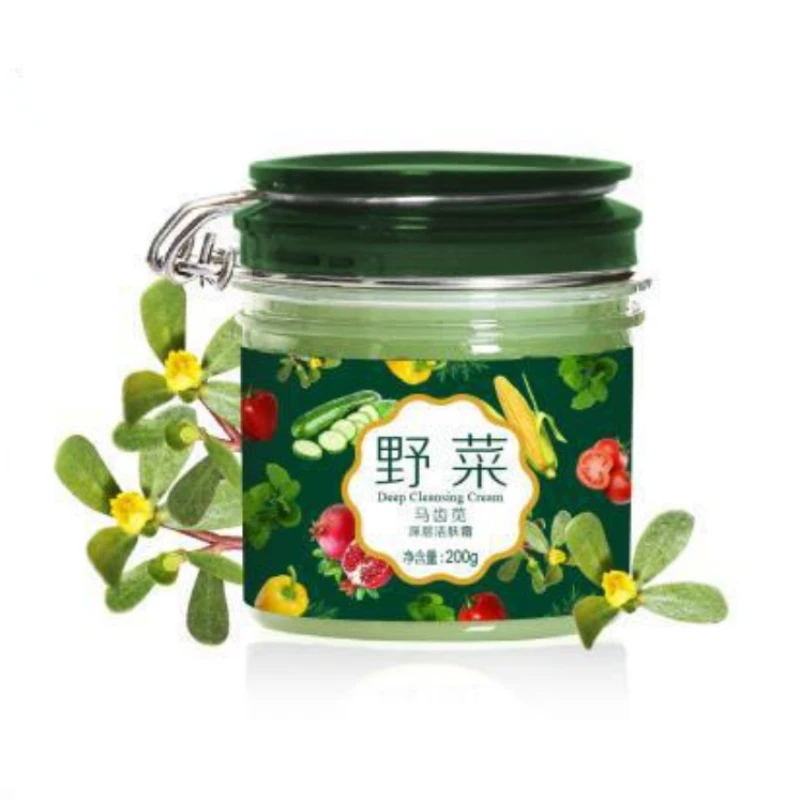 Wild vegetable cleaning cream Wild vegetable cleaning cream genuine exfoliating beauty salon massage cleanser skin care 1pcs