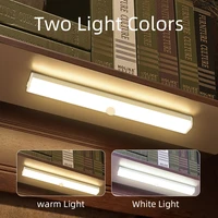 led under cabinet lamp motion sensor light rechargeable wardrobe wall lamp magnetic closet lighting for kitchen home decor