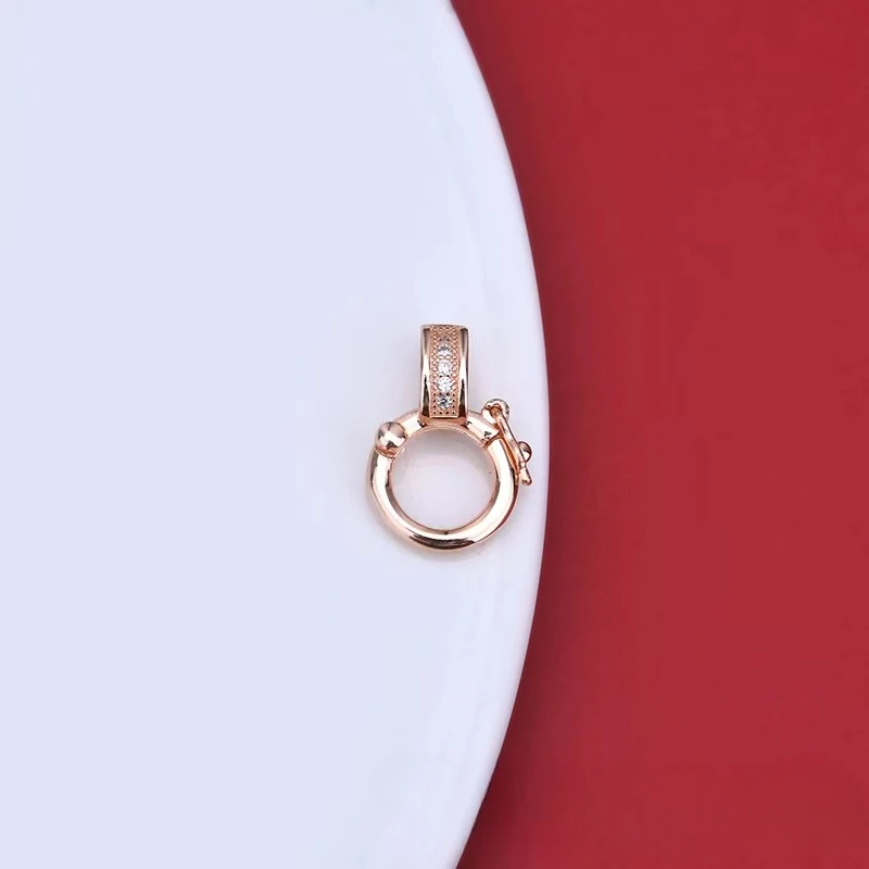 Застежка из 18-каратного золота аксессуары цветная удерживающая подвеска Пряжка