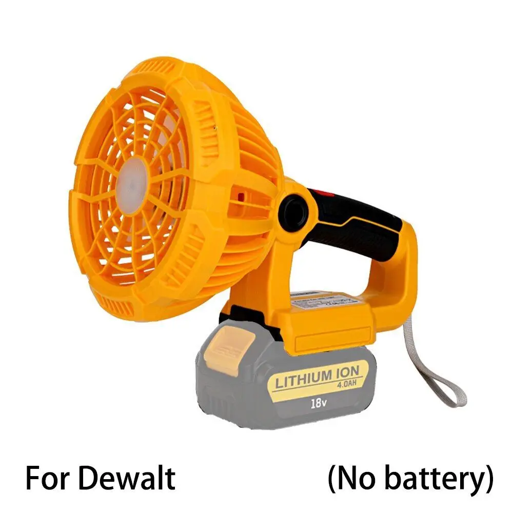 

Портативный вентилятор для Dewalt, 20 в, с литий-ионной батареей, 9 Вт