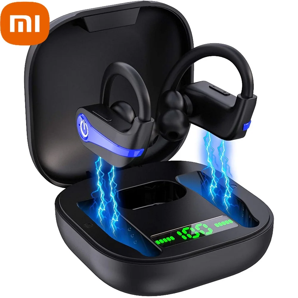 

xiaomi Wireless 5.1 Bluetooth Headphones HIFI Sound Earphones Low Latency Ear Hook Button Control Headsets with Mic