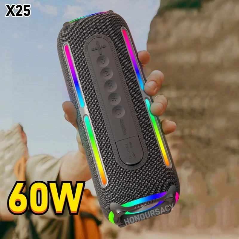 Портативные разноцветные Bluetooth колонки RGB TWS серии сабвуфер уличная