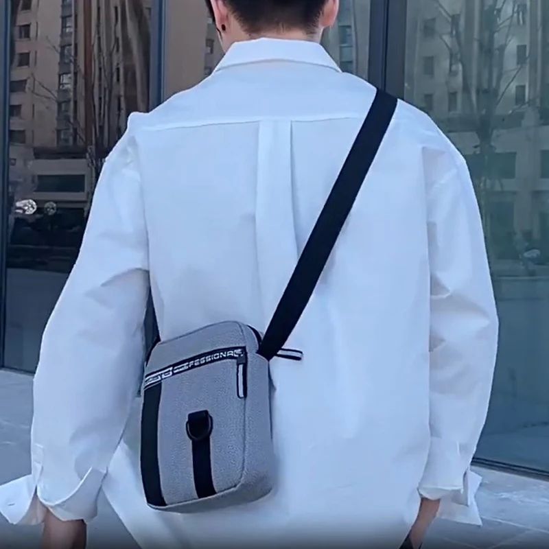 Мужская сумка через плечо для делового отдыха портативная большой емкости