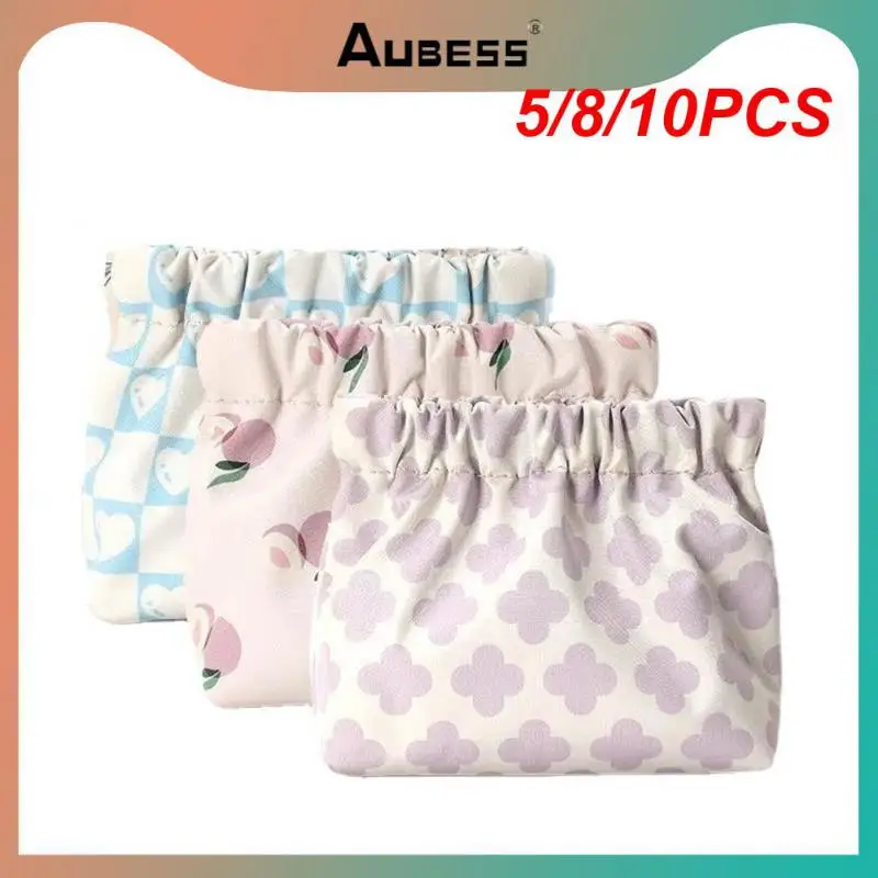 

5/8/10PCS Girl Student Women Tampon Bags Women's Bag Storage Bag Convenient To Store Sanitary Napkins Pencil Case Makeup Bag