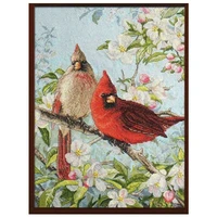 two little birds patterns counted cross stitch 11ct 14ct 18ct diy cross stitch kits embroidery needlework sets home decor