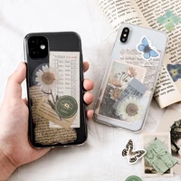 6 styles mobile phone case decorative cards time collection book series ins style scrapbooking decorative material paper
