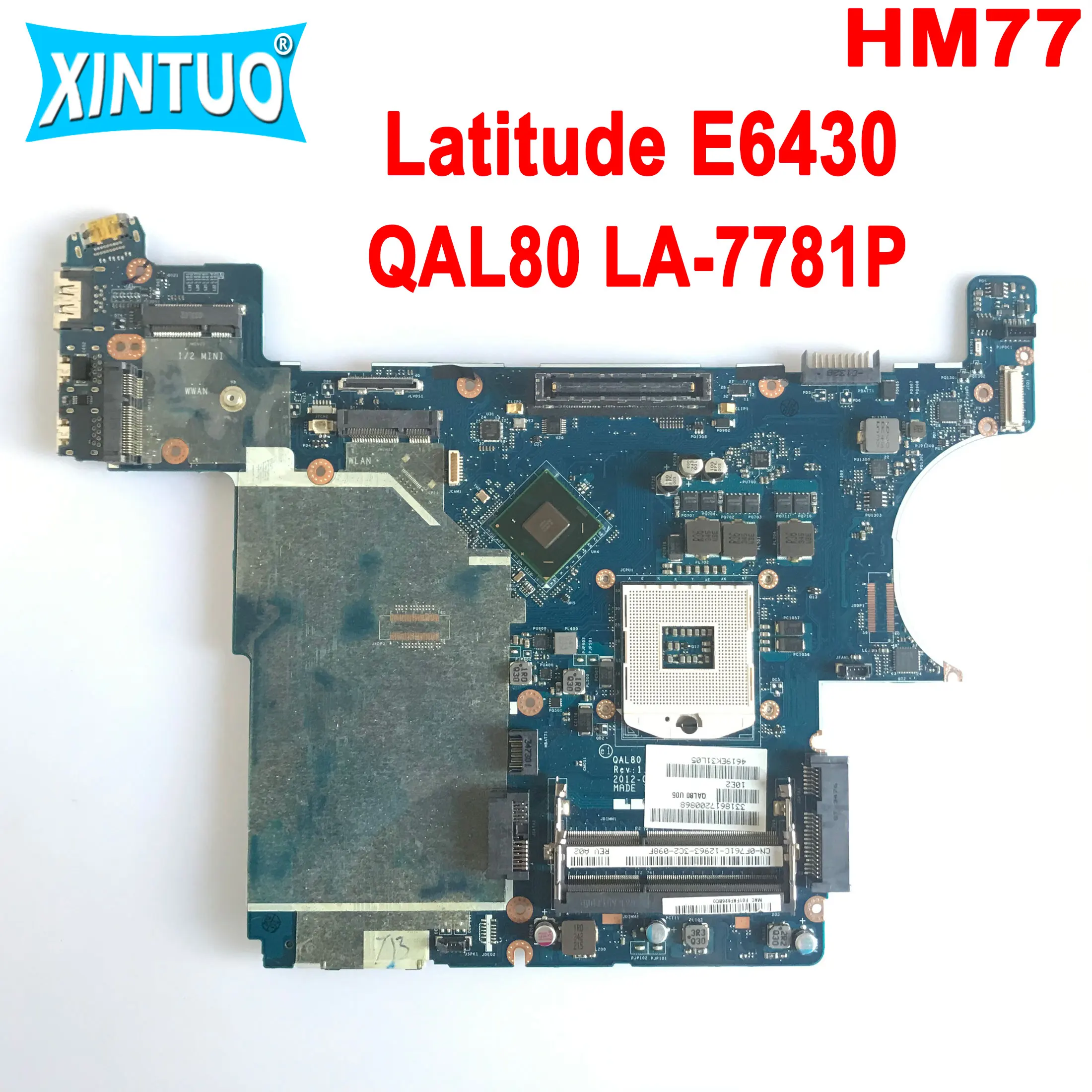 Материнская плата QAL80 LA-7781P для ноутбука DELL Latitude E6430, материнская плата CN-08R94K 08R94K HM77 SLJ8A DDR3 100%, работает